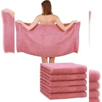 Betz 6 Stück Duschtücher Premium 70x140 cm Farbe altrosa