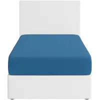 Benetton - Spannbettlaken 200/200+30 cm, blauer Regenbogen