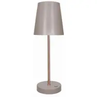 BRANDANI Touch Altair led lampe taubengrau/roségold metall