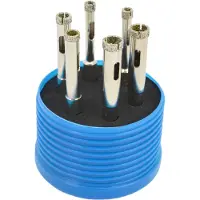 AWTOOLS ZESTAW KORON DO GRESU kpl.6szt. (2x6mm, 8, 10mm) DO PRACY NA SUCHO/MOKRO