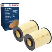 Bosch 2x Luftfilter F 026 400 492 für Ford Volvo C-Max II Grand C30 S40