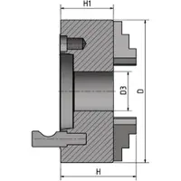 Optimum BISON Dreibackendrehfutter Camlock Guss zentrisch spannend Ø 315 mm Caml...