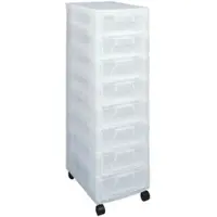Really Useful Box Aufbewahrungs-Boxenturm (transparent) transparent, 42x92.5x30 cm