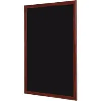 BI-Office Wandkreidetafel mit MDF Rahmenin Kirschoptik, 100 x 45 cm