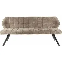 Feeling4Home Esszimmerbank Spinras Webstoff, modern mit Lehne und Steppung, Champagner, hoher Sitzkomfort