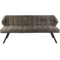 Feeling4Home Esszimmerbank Spinras mit Lehne, Webstoff modern, taupe, bequeme Polsterung, 180 cm breit