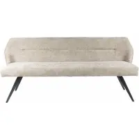 Feeling4Home Esszimmerbank Vellturna Chenille-Stoff, modern mit Lehne, Sand, gepolstert für 2-3 Personen