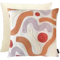 Apelt Dekokissen "Malva", natur, beige, mauve, ornament, B:45cm H:10cm L:45cm, Polyester, Dekokissen_Sitzkissen_Kissenhüllen, Dekokissen, inclusive Soft-Kissenfüllung 100% PES
