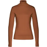 Bonprix Rollkragenpullover "Rollkragenpullover" aus Feinstrick mit hohem Baumwoll-Anteil, figurbetonte Passform