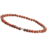 GOOD.designs Perlenarmband in Jaspis Rot | Gr.: onesize