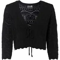 Bonprix "Ajour-Bolero" bequeme Passform, 3/4-Ärmel, Ajour-Bolero
