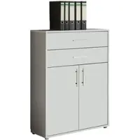 Mid.You Aktenschrank Office Edition Grau/Weiß