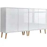 Mid.You Sideboard Mailand Set 2 Weiß