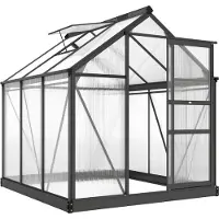 Outsunny -Gewächshaus-190L x 192B x 201H cm-Grau