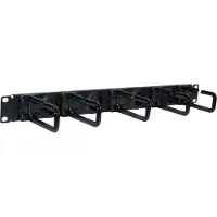Tripp Lite SmartRack 1U Horizontal Cable Manager - Flexible ring type