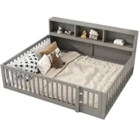 OKWISH 4-St Wohnwand-set Wohnwände mit TV-Board, Standregal und 2 Wandregal,Wohnzimmermöbel-Set,TV-Schrank,stehend&hängend Schrank,Weiß