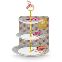Pip studio Tortenplatte Home Tortenständer 3/Lagig Blooming Tales Fantasy Blue