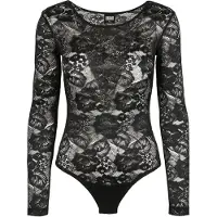 Urban Classics Body "Damen Ladies Lace Longsleeve Body"