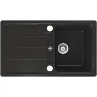 Schock Formhaus D-100 A Onyx - FOMD100AGON+ 2 Hahnlöcher Granitspüle