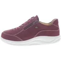 Finn Comfort Halbschuh Otaru 2913-007527, Finnamic Abrollsohle, Nubukleder, Dunkelrot, Weiche Fußbettung zum Wechseln 42