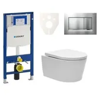 SAT Geberit Wand-WC Set für Vorwandmontage + Brevis WC SIKOGES3W7