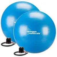 Newgen medicals 2er-Set Sitz- und Gymnastikbälle, auch für Yoga, Anti-Platzen, Ø 75 cm