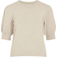 Vila Strickpullover "VIRIL 2/4 SLEEVE O-NECK KNIT TOP - NOOS"
