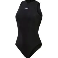 Speedo - "Hydrasuit" Badeanzug für Damen, Öko EnduraFlex (Schwarz)