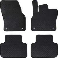 vidaXL Autofußmatte 4 pcs Schwarz Geeignet für Audi Q3 2019-2025 Gummi