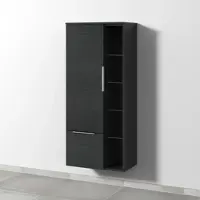 Sanipa Stauraumschrank „3way“ 600 × 1360 × 345 mm Anschlag links, in Black Oak, Anschlag links
