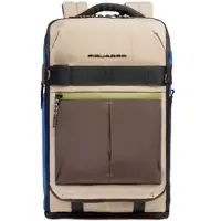 Piquadro Rucksack Arne Backpack 15,6" Beige - Blue