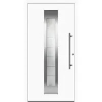 Haustuerenland.de RC2 Haustür "FIONA" Aluminium-Kunststoff Lagertür 71 mm Weiß Weiß RAL 9016 beidseitig innen öffnend DIN rechts