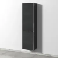 Sanipa Stauraumschrank „3way“ 450 × 1700 × 345 mm Anschlag links, in Black Oak, Anschlag links