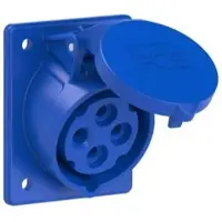 Pce 414-9tt CEE-Anbausteckdose schräg (70x85mm) 16A 4p 9h IP44/IP54 TT 4149tt