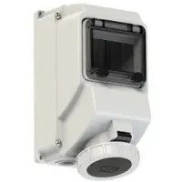 Pce 752423-7 CEE-Wandsteckdose mit Fenster 32A 4p 7h IP67 7524237