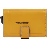 Piquadro Kartenetui Atlas Compact Wallet With Single Slider RFID Yellow
