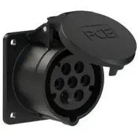 Pce 317-7f7v CEE-Anbausteckdose (75x75mm) 16A 7p 7h IP44/IP54 3177f7v