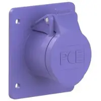 Pce 362f87v CEE-Anbausteckdose gerade 75x85mm 16A 2p 24VAC 50/60Hz IP44/IP54 TWIST