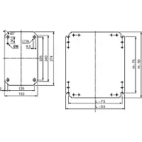 Schneider Electric NSYMM128 Einfache Montageplatte H1200xB800mm, aus verzinktem Stahl