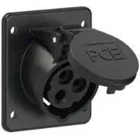 Pce 413-7f87 CEE-Anbausteckdose schräg (75x85mm) 16A 3p 7h IP44/IP54 4137f87