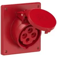 Pce 414-6f9 CEE-Anbausteckdose schräg (92x100mm) 16A 4p 6h IP44/IP54 4146f9