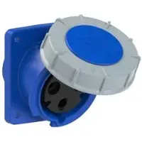 Pce 433-6 CEE-Anbausteckdose schräg (100x112) 63A 3p 6h IP67 POWER TWIST 4336