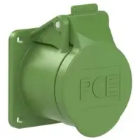 Pce 382-4f5v CEE-Anbausteckdose gerade 55x55mm 16A 2p 24/42VAC 100-200Hz IP44/IP54 TWIST 3824f5v