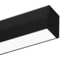 LTS 652529 Lichtkanal 045 Anbau-/Pendelprofil Opaldiffusor (nach Maß) schwarz LK-P 045.001 AOB/... schwarz LKP045001AOB
