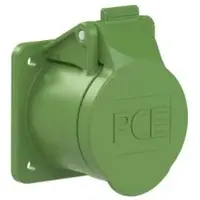 Pce 382-11f4v CEE-Anbausteckdose gerade 55x55mm 16A 2p 24/42VAC >400-500Hz IP44/IP54 TWIST 38211f4v