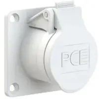 Pce 393-12v CEE-Anbausteckdose gerade 70x70mm 32A 3p 42VAC 50/60Hz IP44/IP54 TWIST 39312v