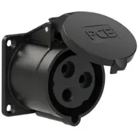 Pce 323-7 CEE-Anbausteckdose gerade (70x70mm) 32A 3p 7h IP44/IP54 3237