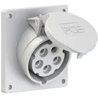 Pce 415-1f9 CEE-Anbausteckdose schräg (92x100mm) 16A 5p 1h IP44/IP54 4151f9