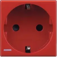 Legrand H4141R Schutzkosteckdose rot