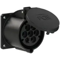 Pce 327-7f7v CEE-Anbausteckdose (75x75mm) 32A 7p 7h IP44/IP54 3277f7v